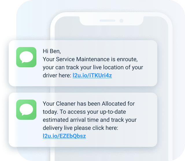 send live delivery tracking links